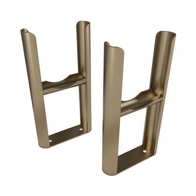 Eastbrook Rivassa voetsteuntjes voor 3 koloms radiator brons