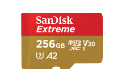 SanDisk Extreme 256GB microSDXC(Memory card for GoPro cameras)
