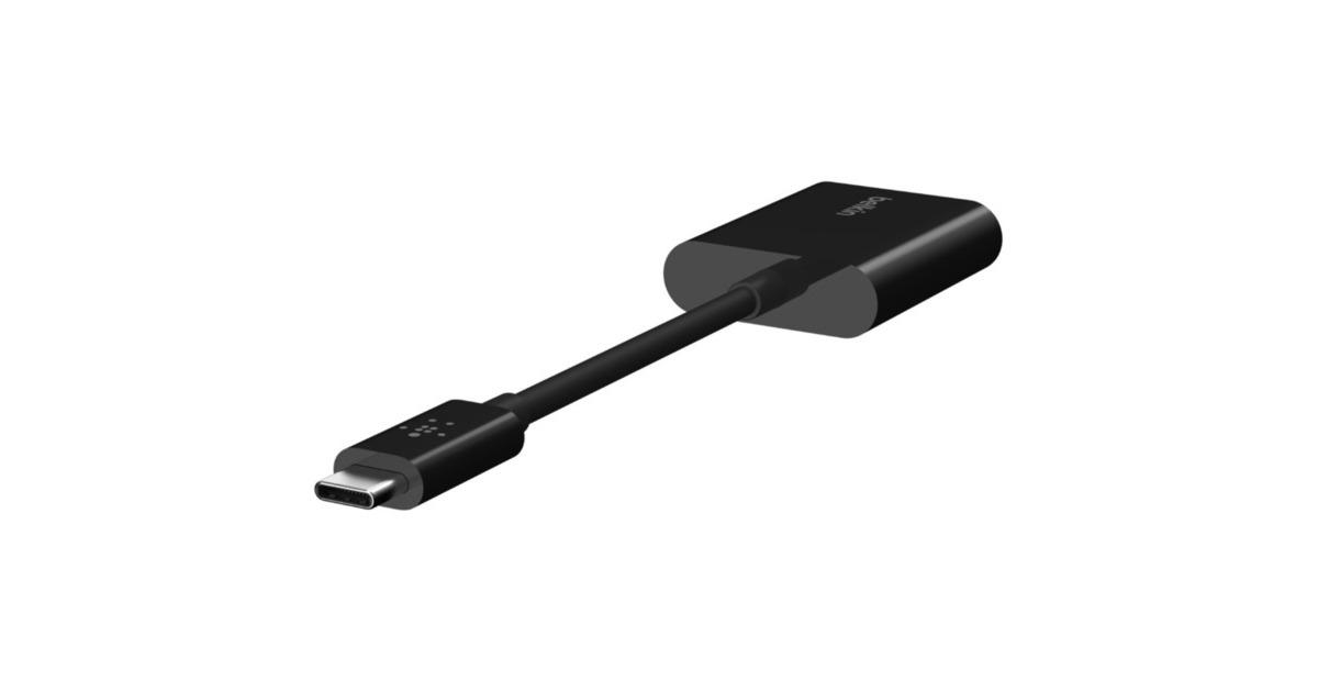 BelkinConnect USB-C audio- en oplaadadapter  (Zwart)
