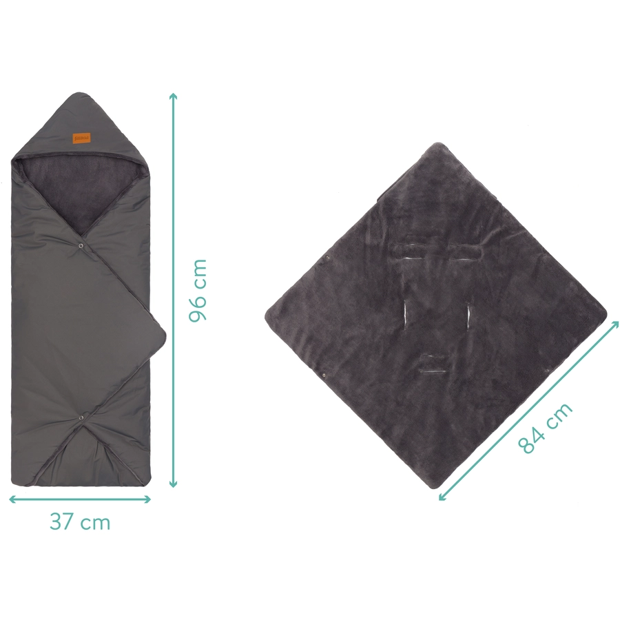 fillikid Winterfußsack Tanaga grau