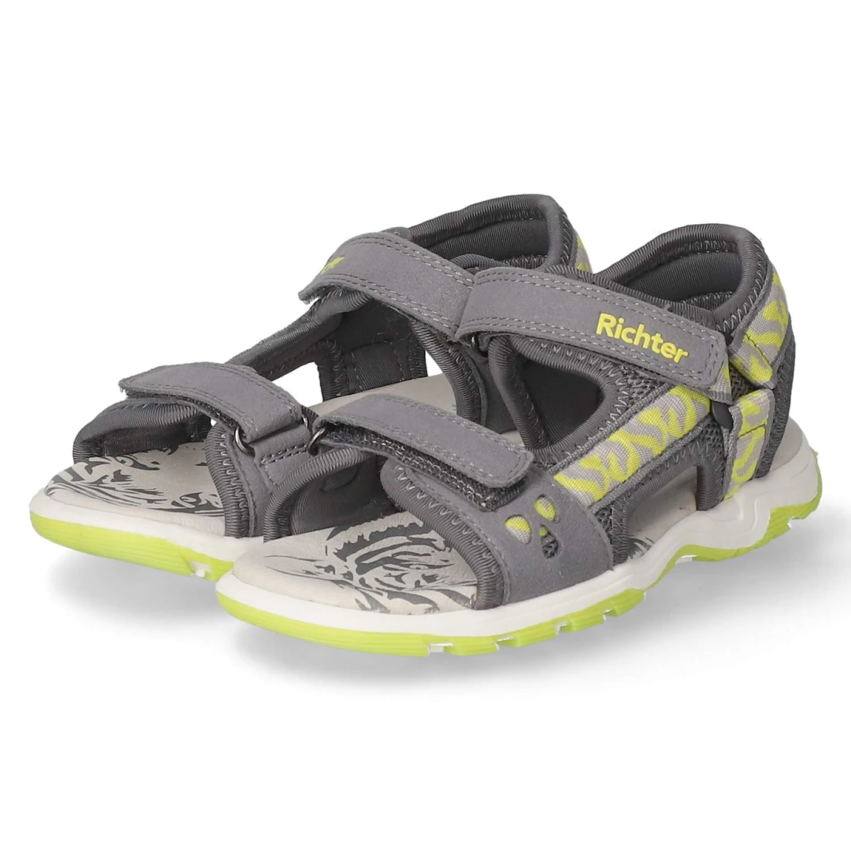 RichterSandalen - ash/neon yellow