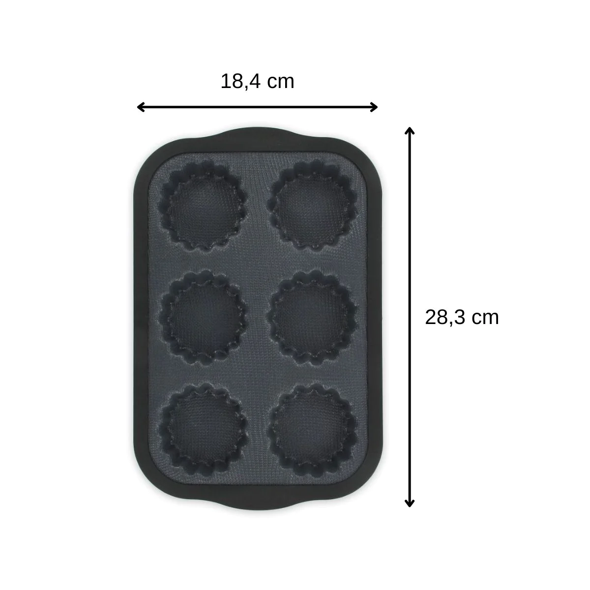 Moule 6 tartelettes Silicone fibre de verre Zenker