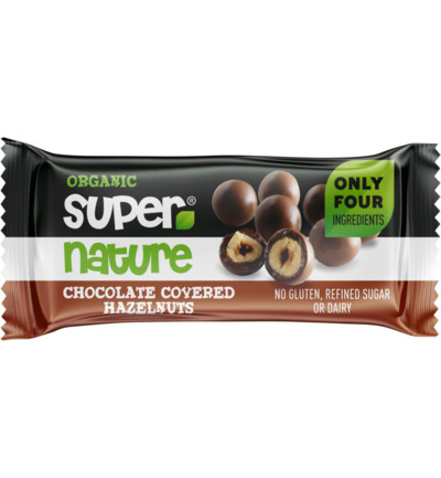 Super Nature Hazelnoten Met Chocolade (40 gr)