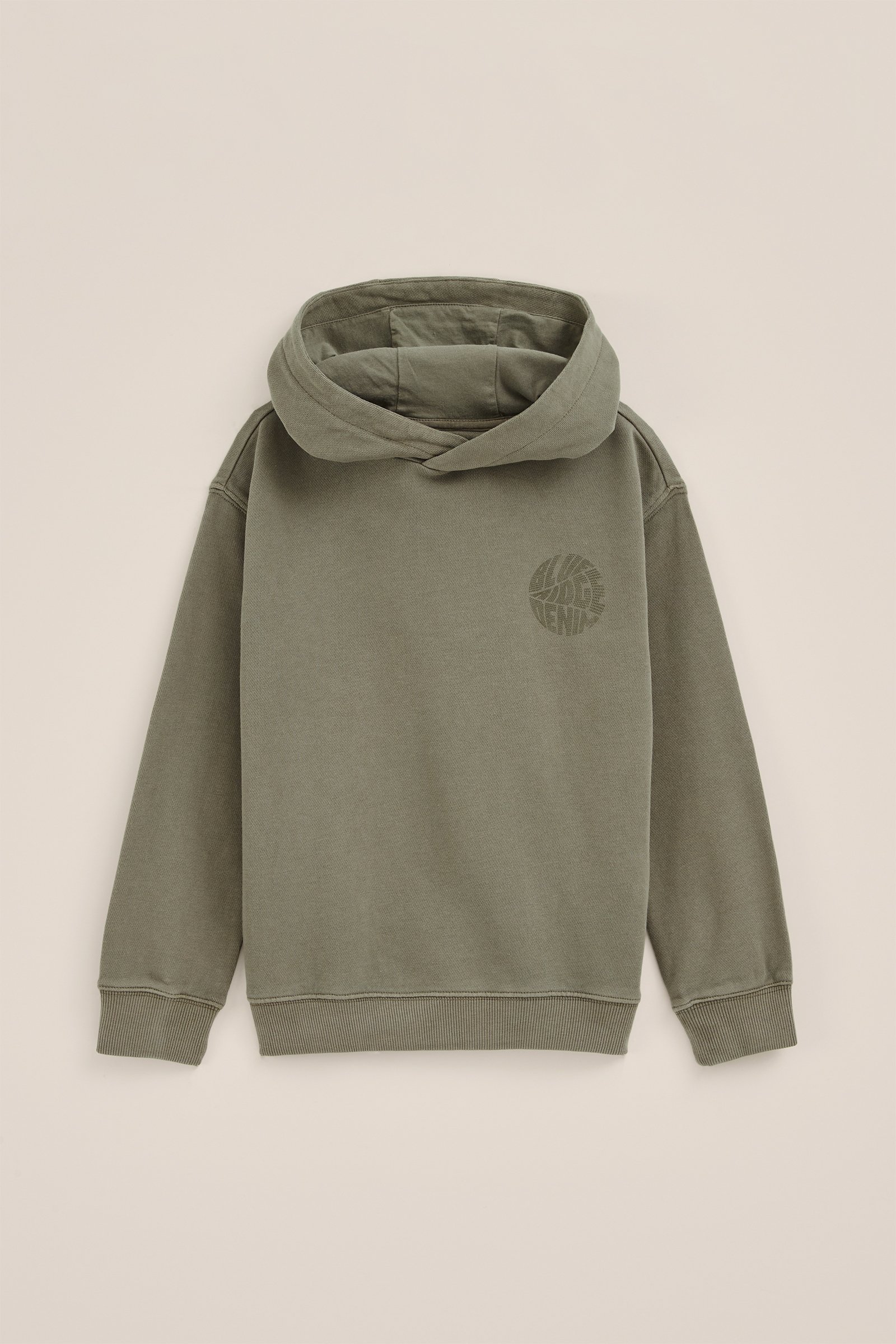 Jongens hoodie met opdruk Blue Ridge Khaki