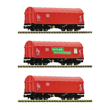 Fleischmann 6660014 - 3-tlg. Set: Schiebeplanenwagen, DB AG