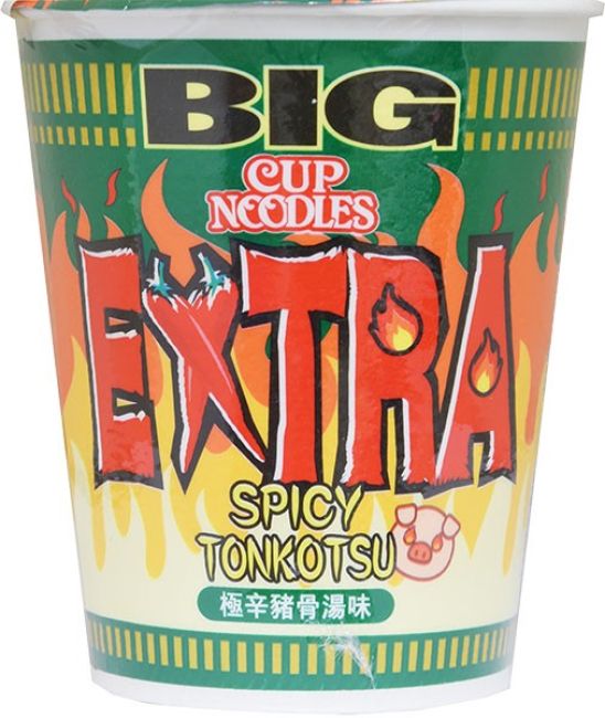 Nissin Big Cup Instant Noedels Extra Pittige Tonkotsu Smaak 100g