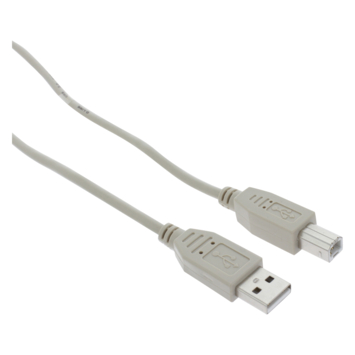 Q-Link USB kabel 2.0 printer/scanner 5 meter grijs
