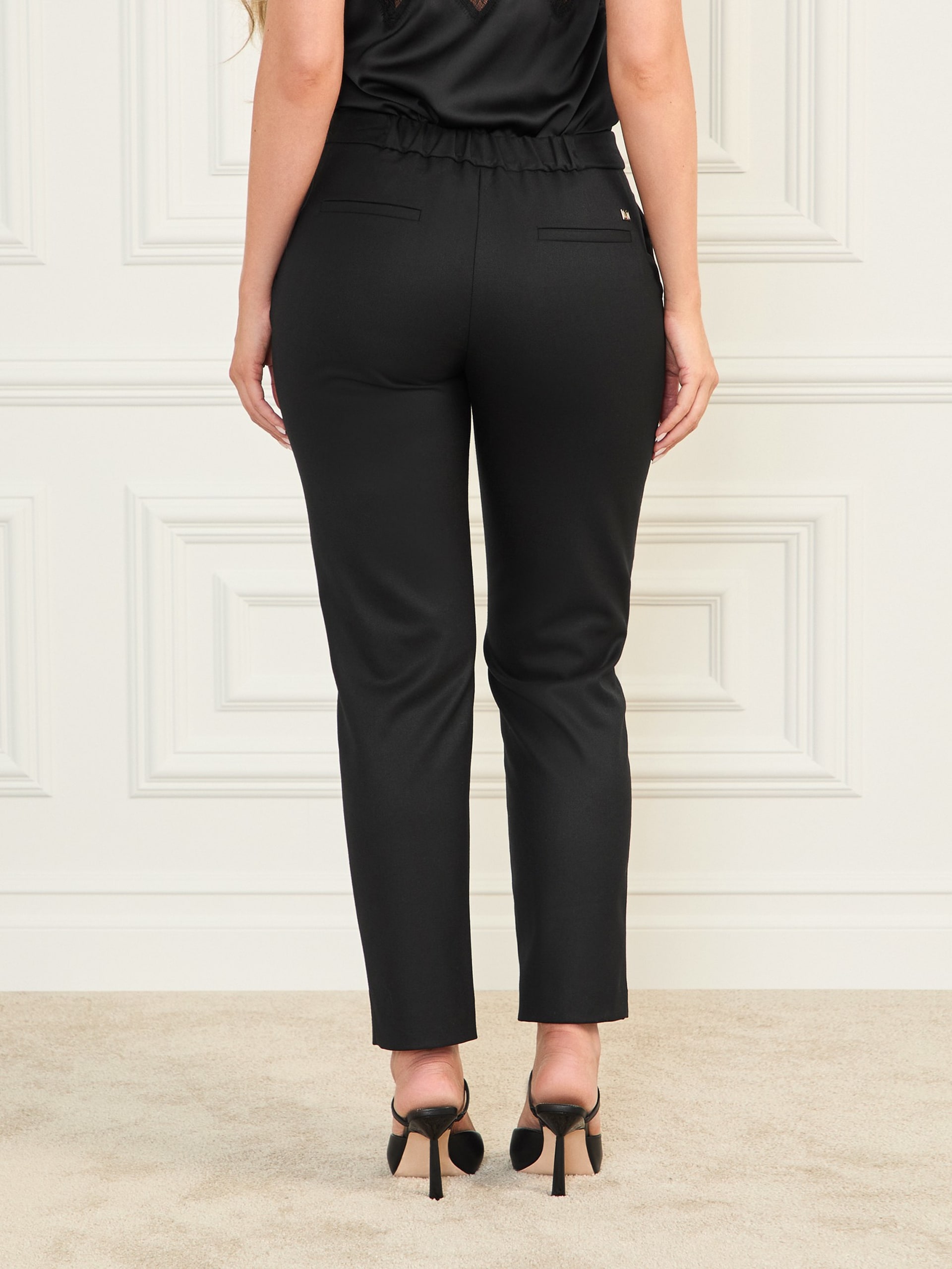 Calça Roberta em mistura de lã