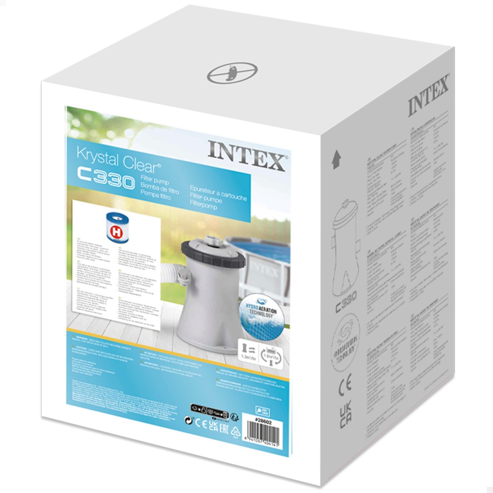 Bomba de filtro de cartucho Intex 1.250 L/h - Filtros tipo H