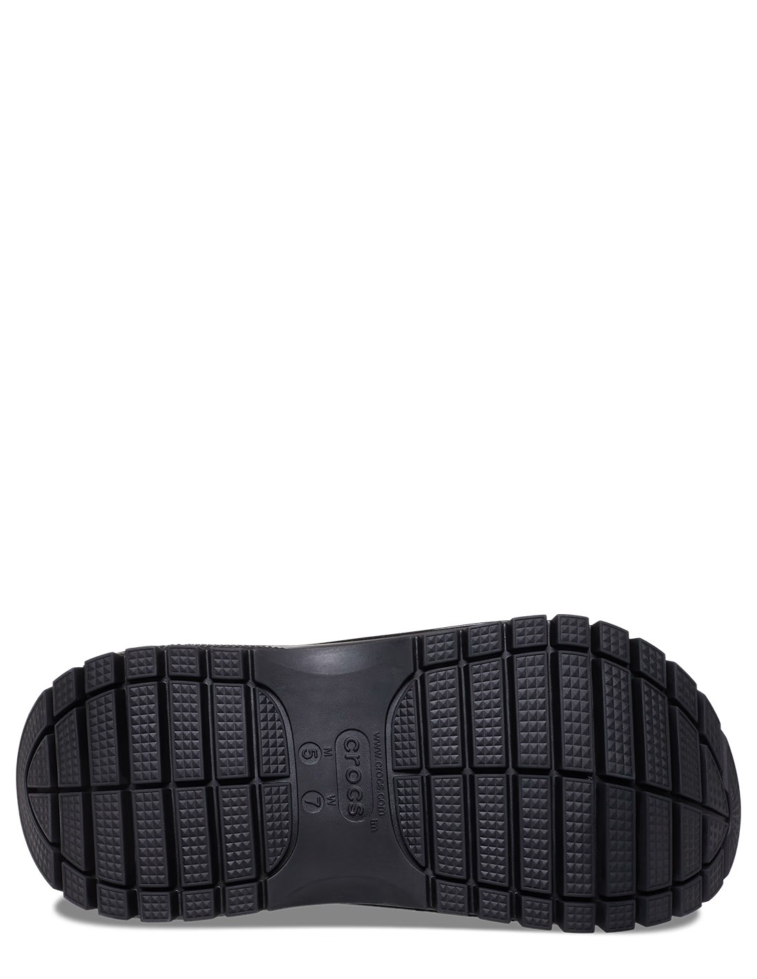 crocs sabots compensées femme classic mega crush noir