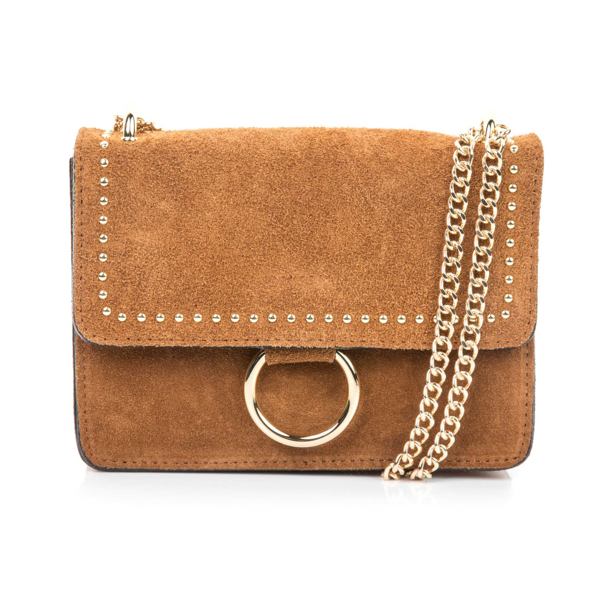 Sac bandoulière en cuir cognac