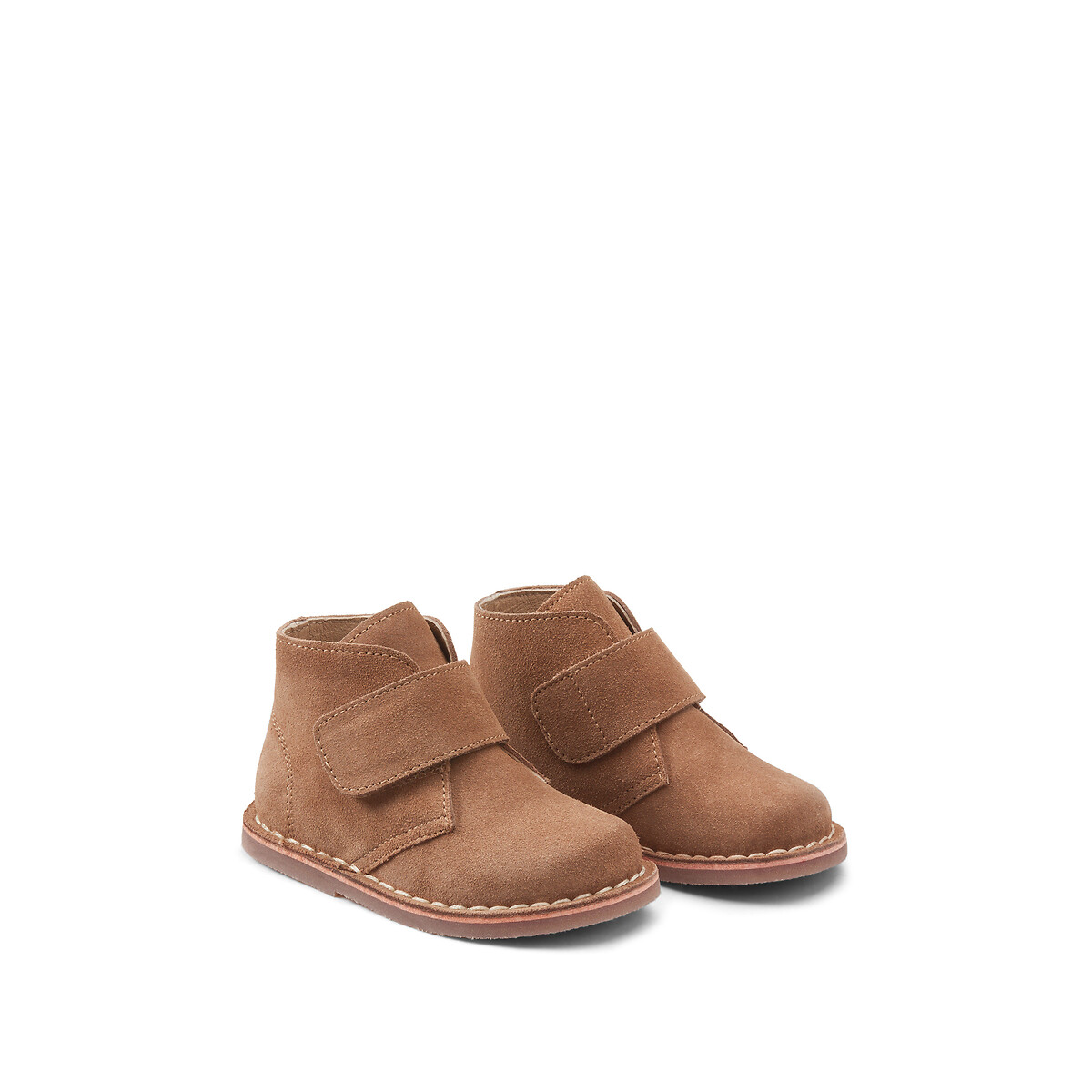 COLEÇÕES LA REDOUTE<br>Bottines em leer com klittenband