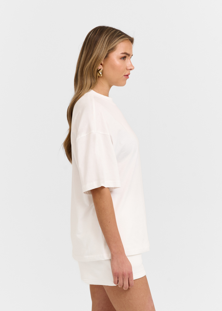 Patch t-shirt creme