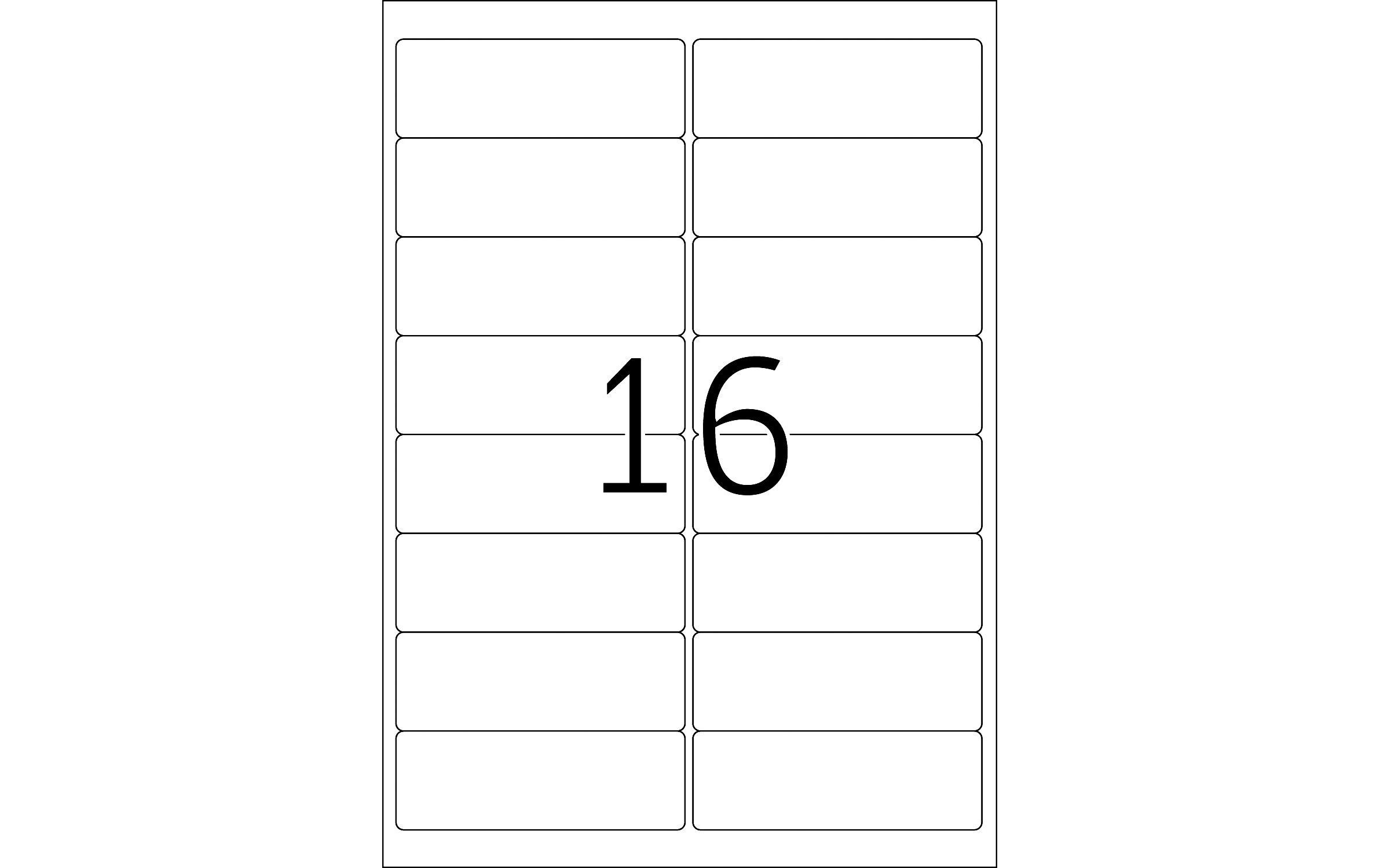 Adressetiketten Premium 5075 99.1 x 33.8 mm, 400 EtikettenPremium Adressetiketten