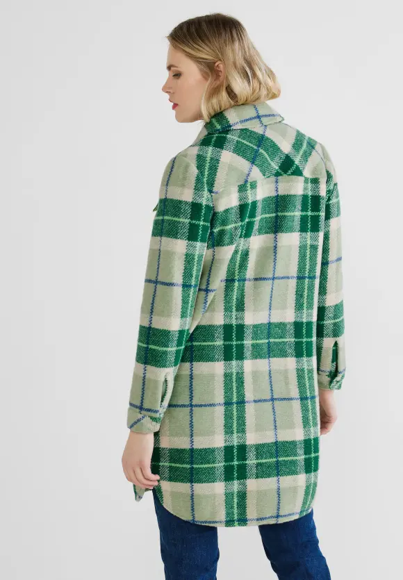 Karo Overshirtjacke - desert mint
