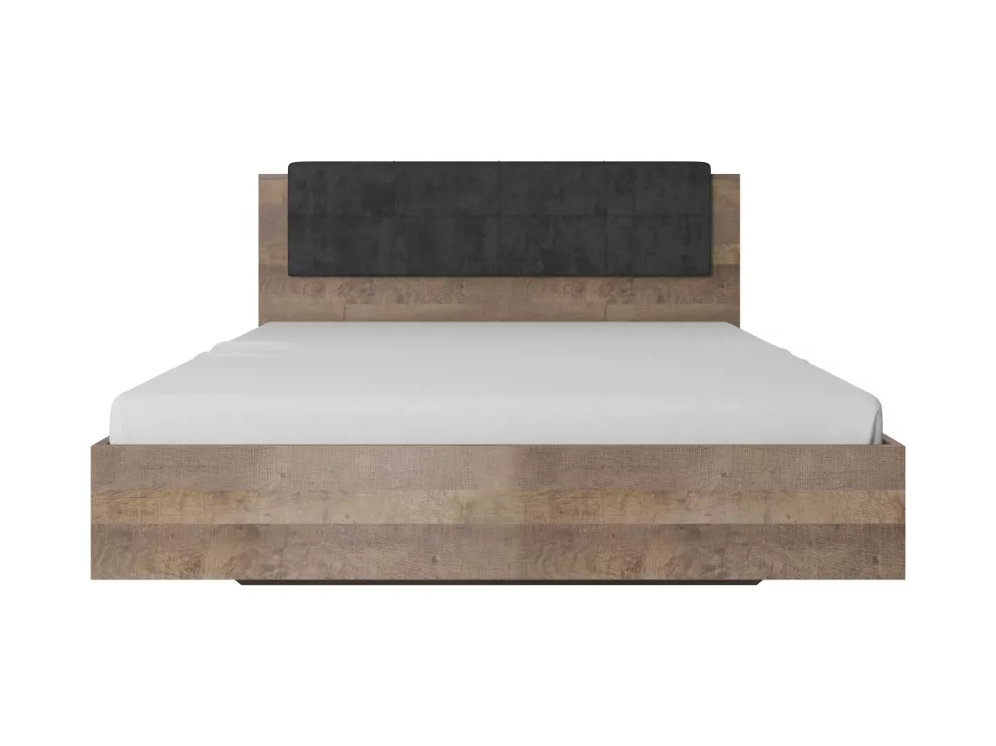 Lit escamotable ARDEN B 160x200 Crème & Gris