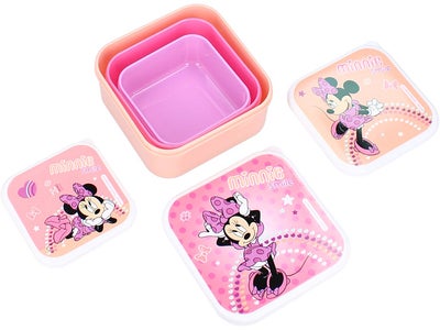 Disney Minni Mus 3 in 1 Snackboks Fresh Bites, Rosa