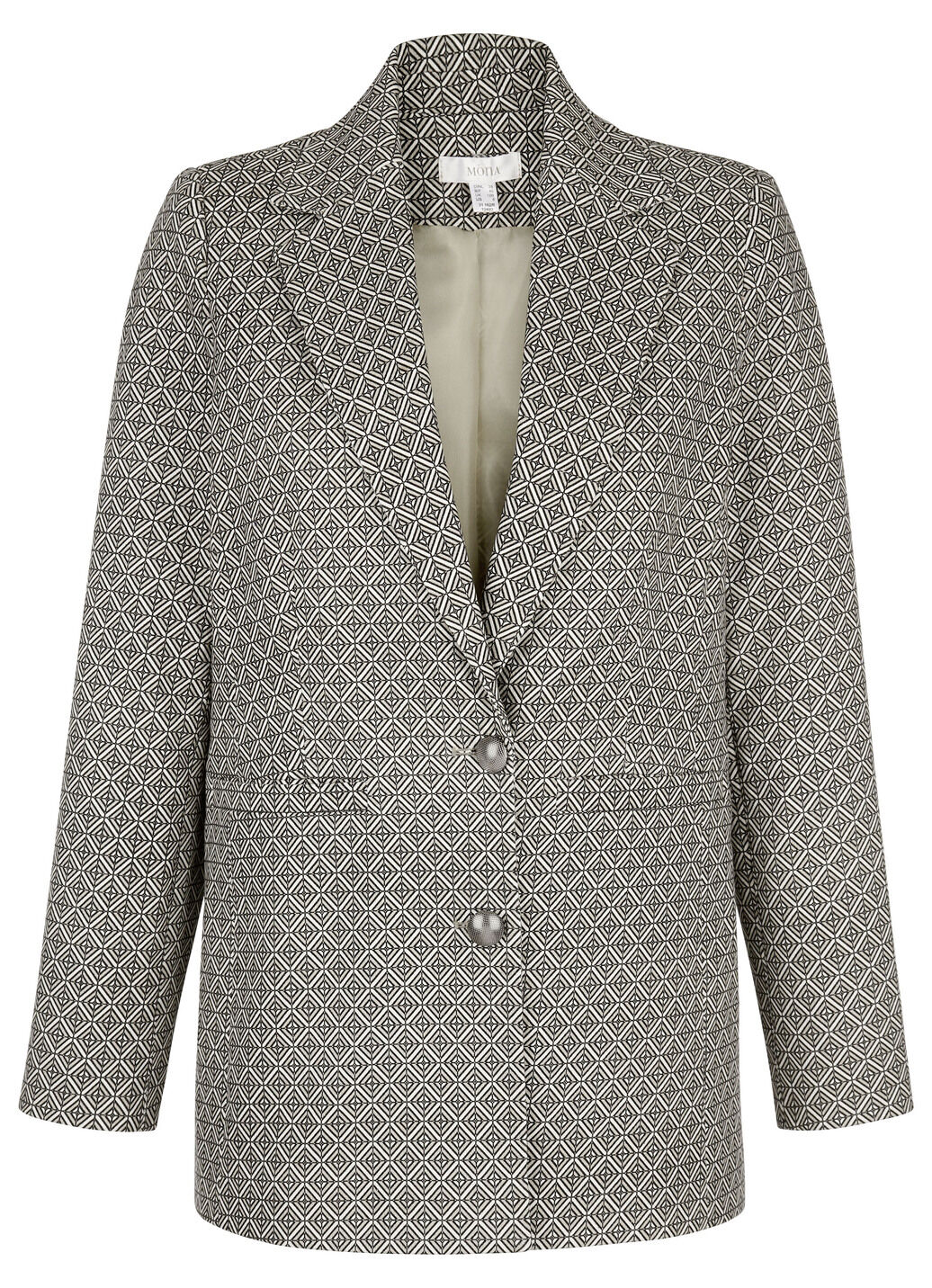 Blazer mit grafischem Dessin