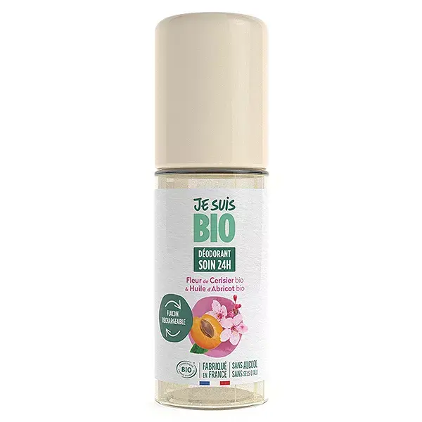 Je Suis Bio 24h Desodorantes Roll-On Flor de Cerejeira e Damasco 50ml