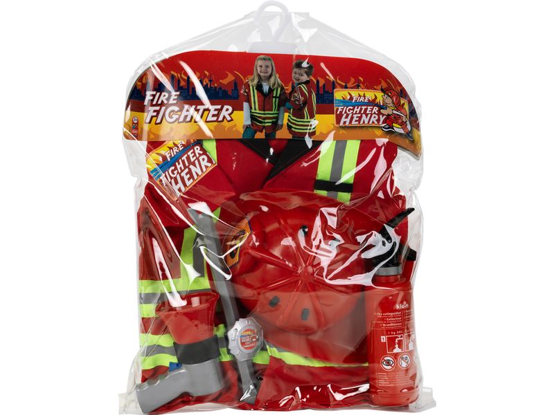 Klein-Toys Rettungsdienst Feuerwehrkostüm Feuerwehr-Set für Kinder