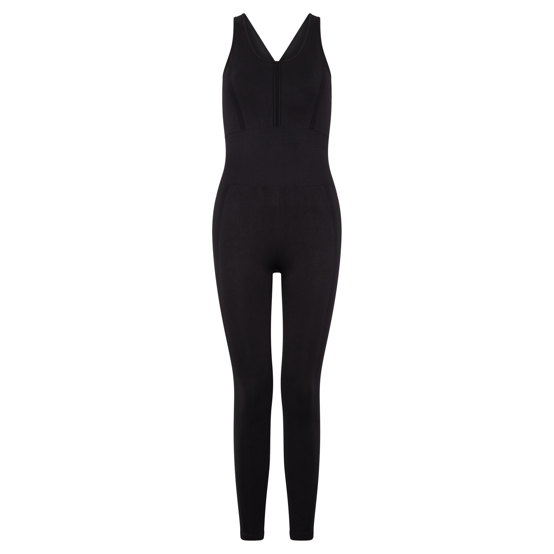 SARIKA - Combinaison sarika sans couture avec coussinets de soutien-gorge amovibles | Noir