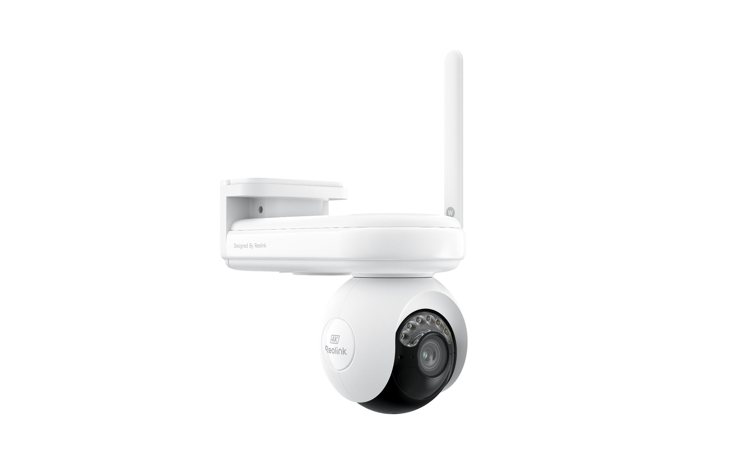Netzwerkkamera B660 Altas PT Ultra + Solar 360° 4K 8 MP<br>Kabellose, akkubetriebene 4K ColorX Nachtsicht, 360° schwenkbare 90° neigbare 8 MP wetterfeste smarte Überwachungskamera mit Scheinwerfer und Bewegungssensor für In- & Outdoor
