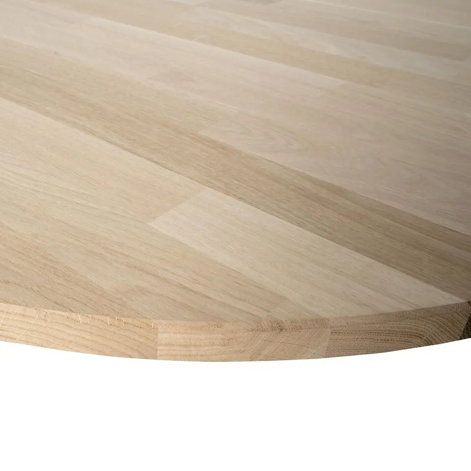 WOOOD Tablo Tafelblad Ovaal - Eiken - Onbehandeld - 2,4x220x90