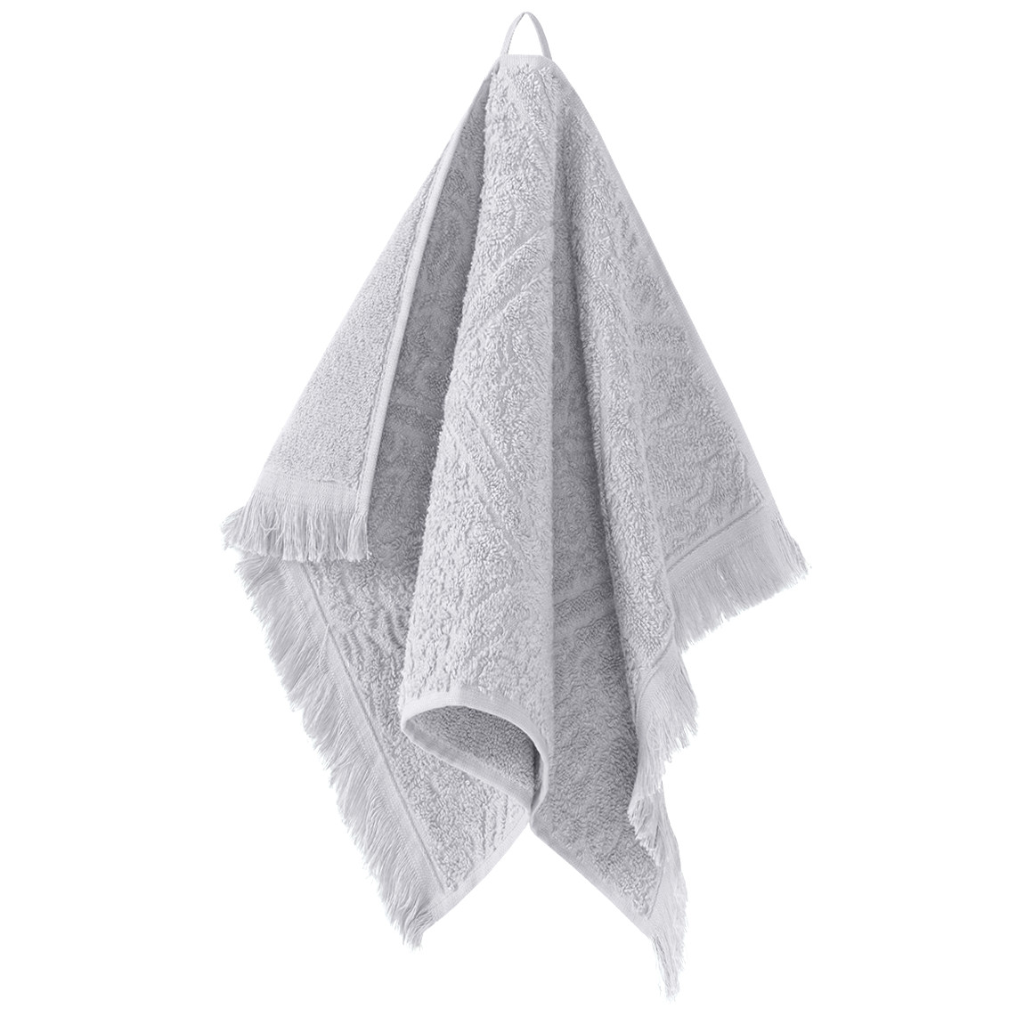 My Home Duschtuch mit Jacquard-Muster hellgrau
