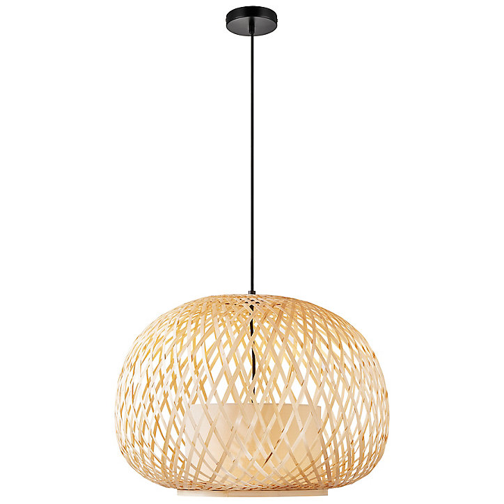 Suspension Hisoka E27 40W IP20 139 x 50 cm naturel