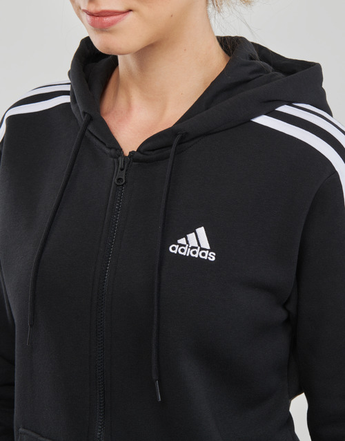 Adidas Sportswear - 3S FL FZ HD - Noir / Blanc