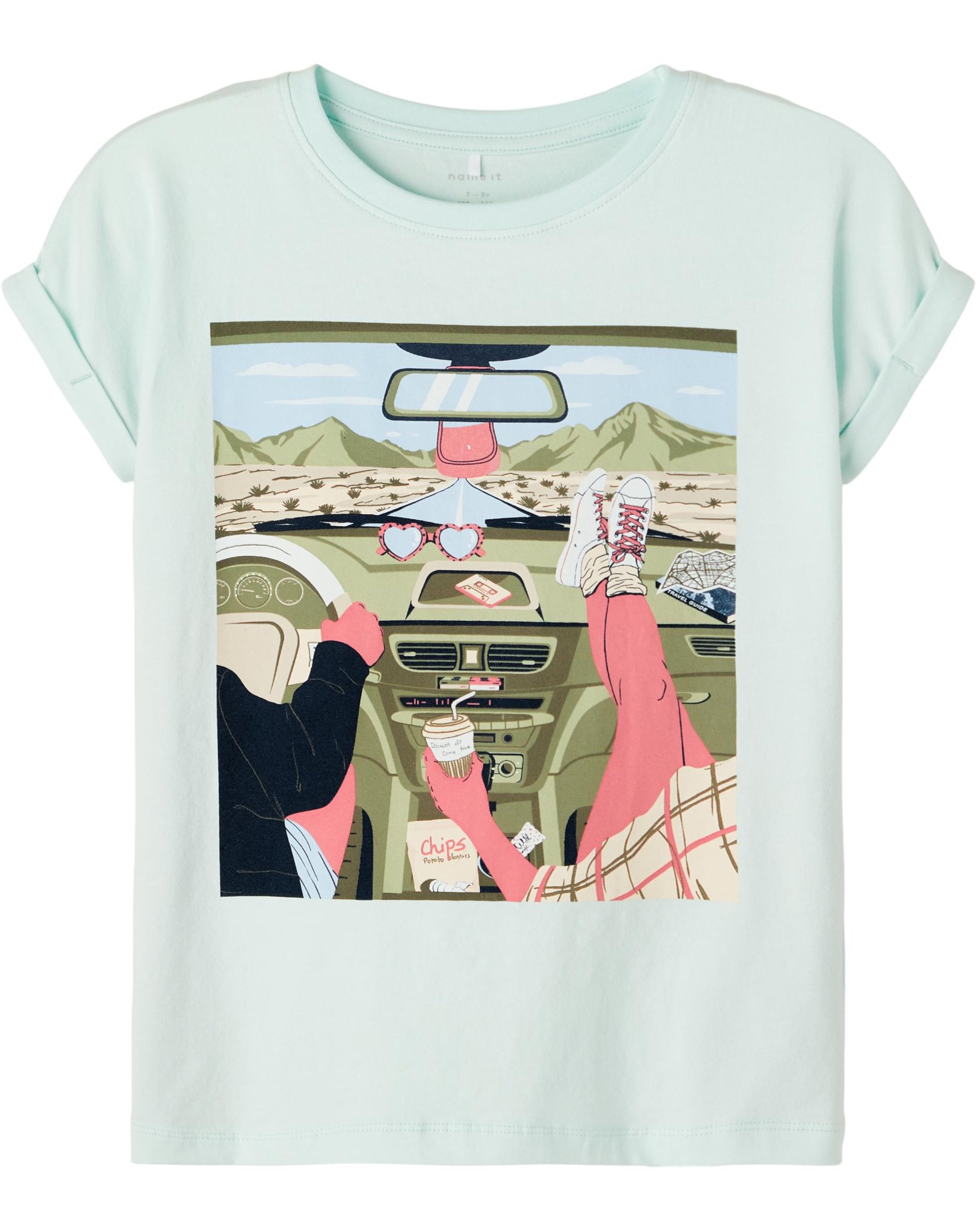 T-Shirt NKFFAFINE in glacier
