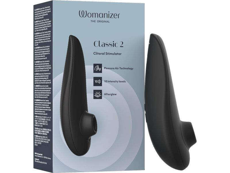 Womanizer Vibrator Classic 2 black Klassischer Klitoris-Stimulator mit Pleasure Air Technology