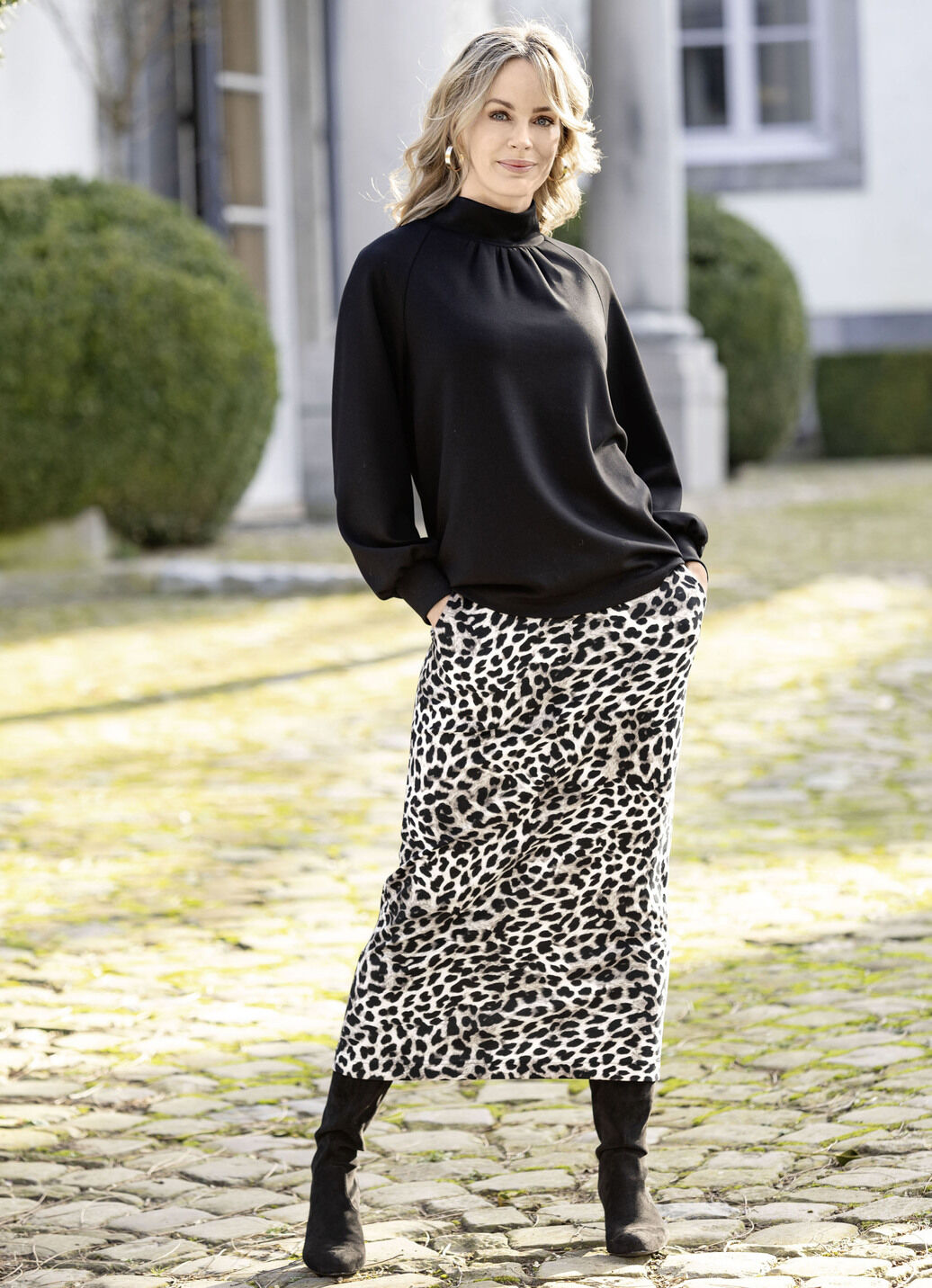 Sweatshirt mit Stehkragen