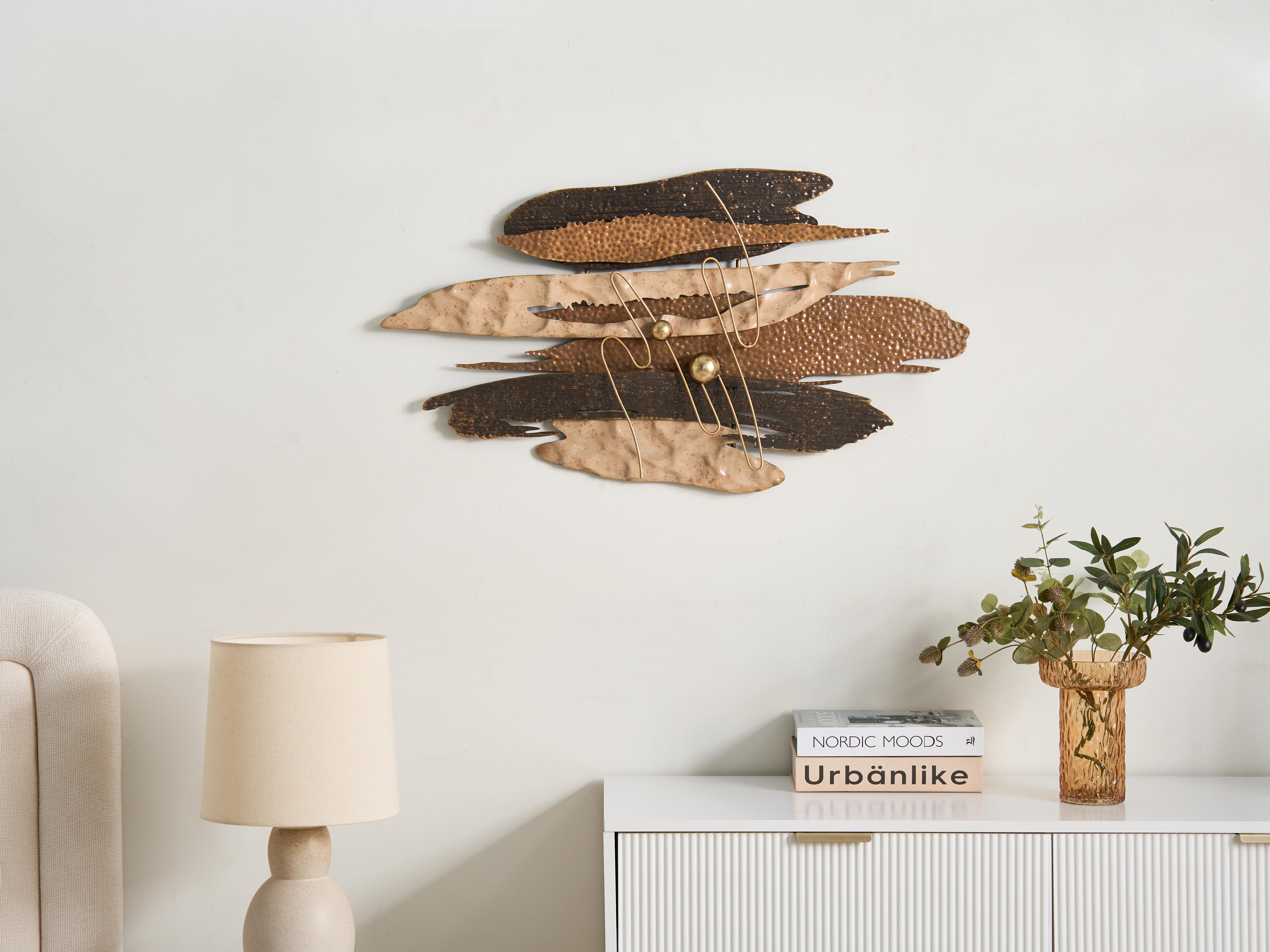 Wanddecoratie LAHEEN Metaal 46 cm Meerkleurig