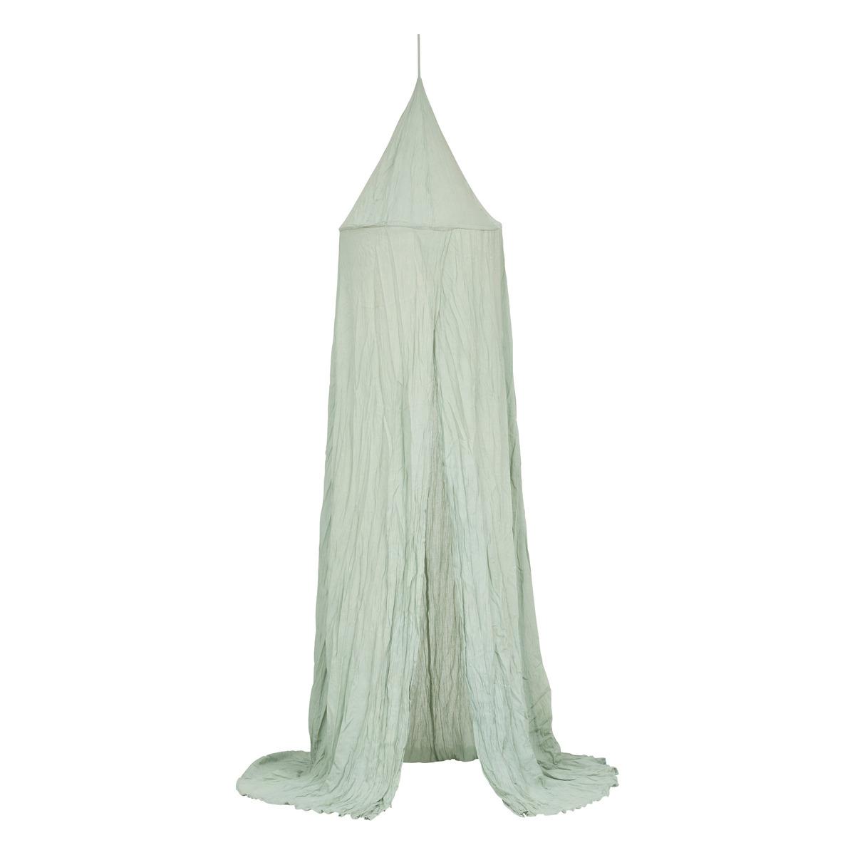 CIEL DE LIT DOUBLE GAZE COTON VERT