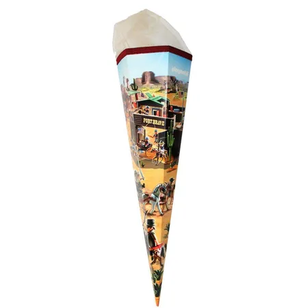 Nestler Schultüte PLAYMOBIL® Wilder Westen 85cm, 6-eckig