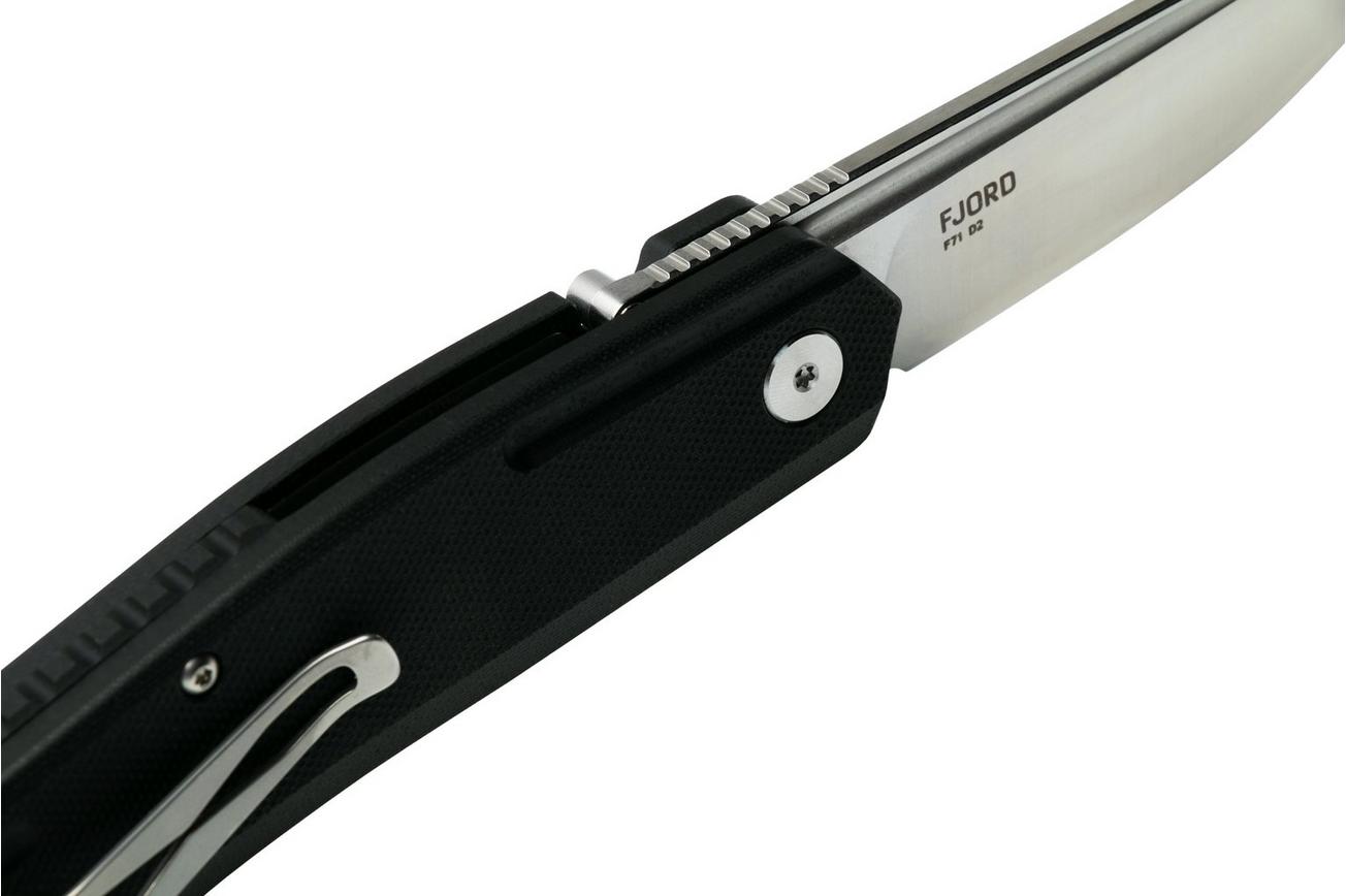 Steel Will Fjord F71-01, zwart, zakmes