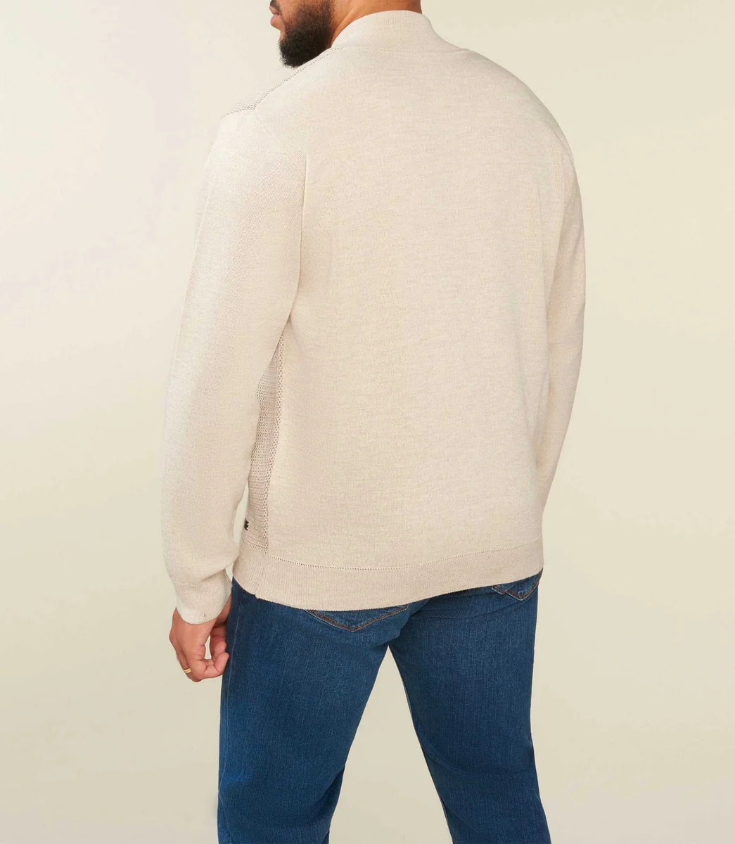 Gilet zippé beige col teddy BAOBT