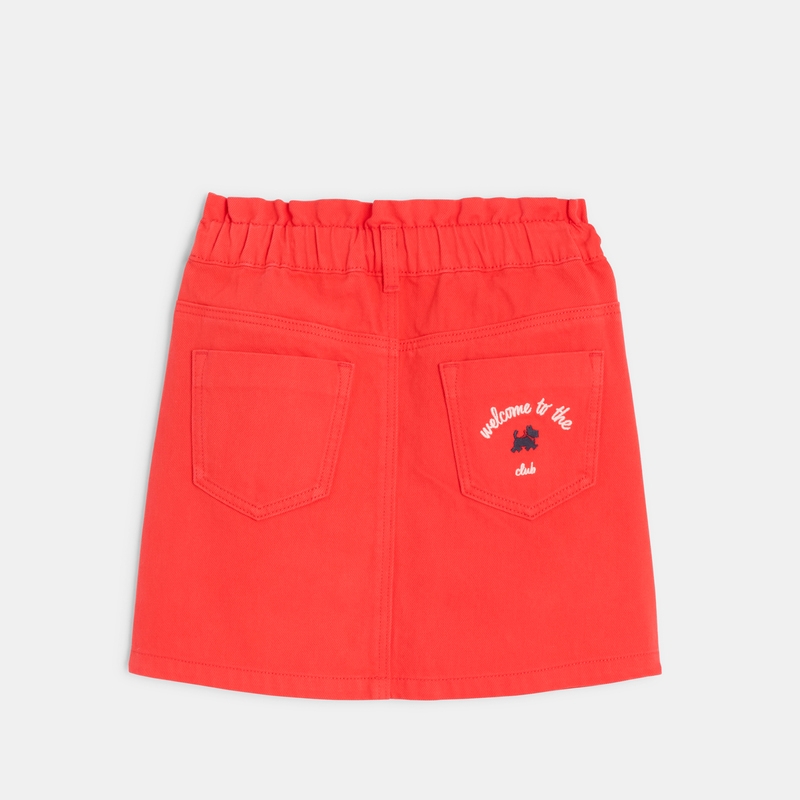 Jupe denim fille rouge Chipie