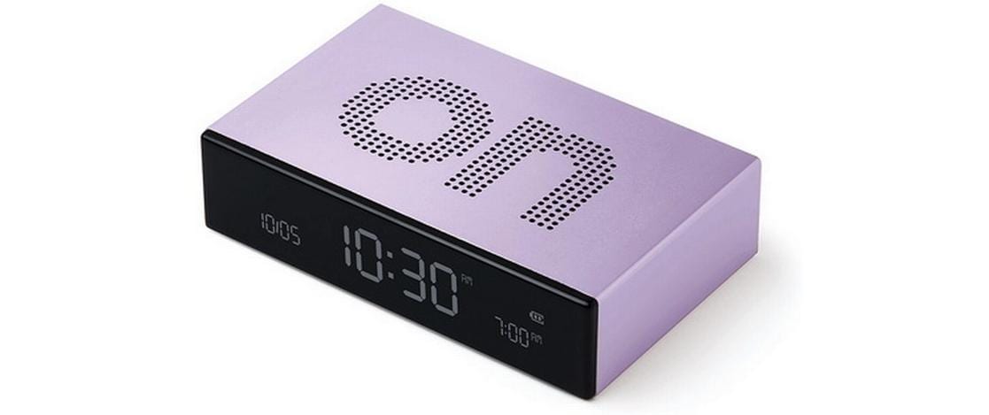 Digitalwecker Flip Premium ViolettLCD-Wecker