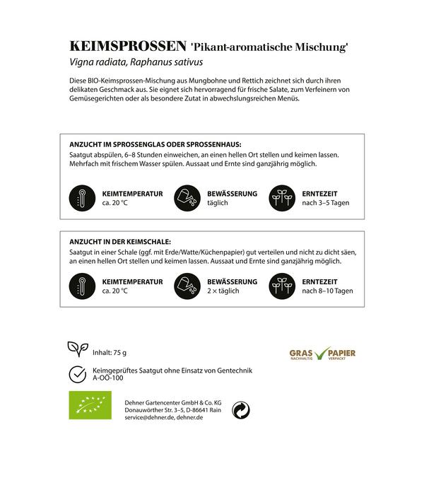 Dehner Bio-Keimsprossen 'Pikant-aromatische