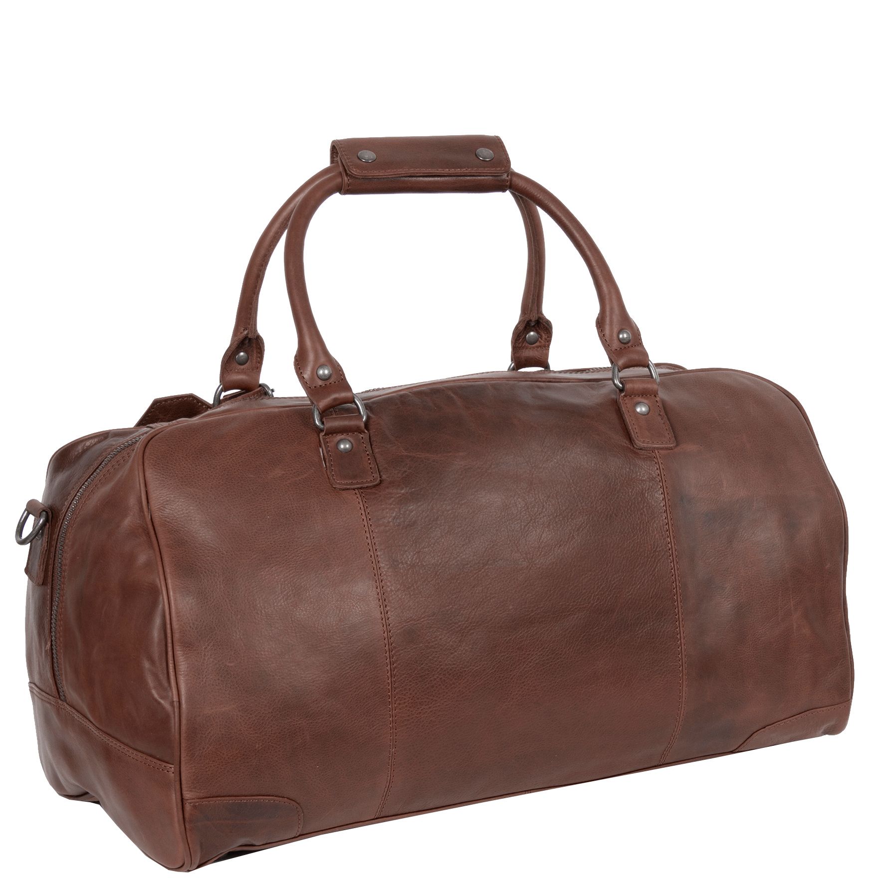 Justified Mia Duffel Leren Weekendtas Bruin