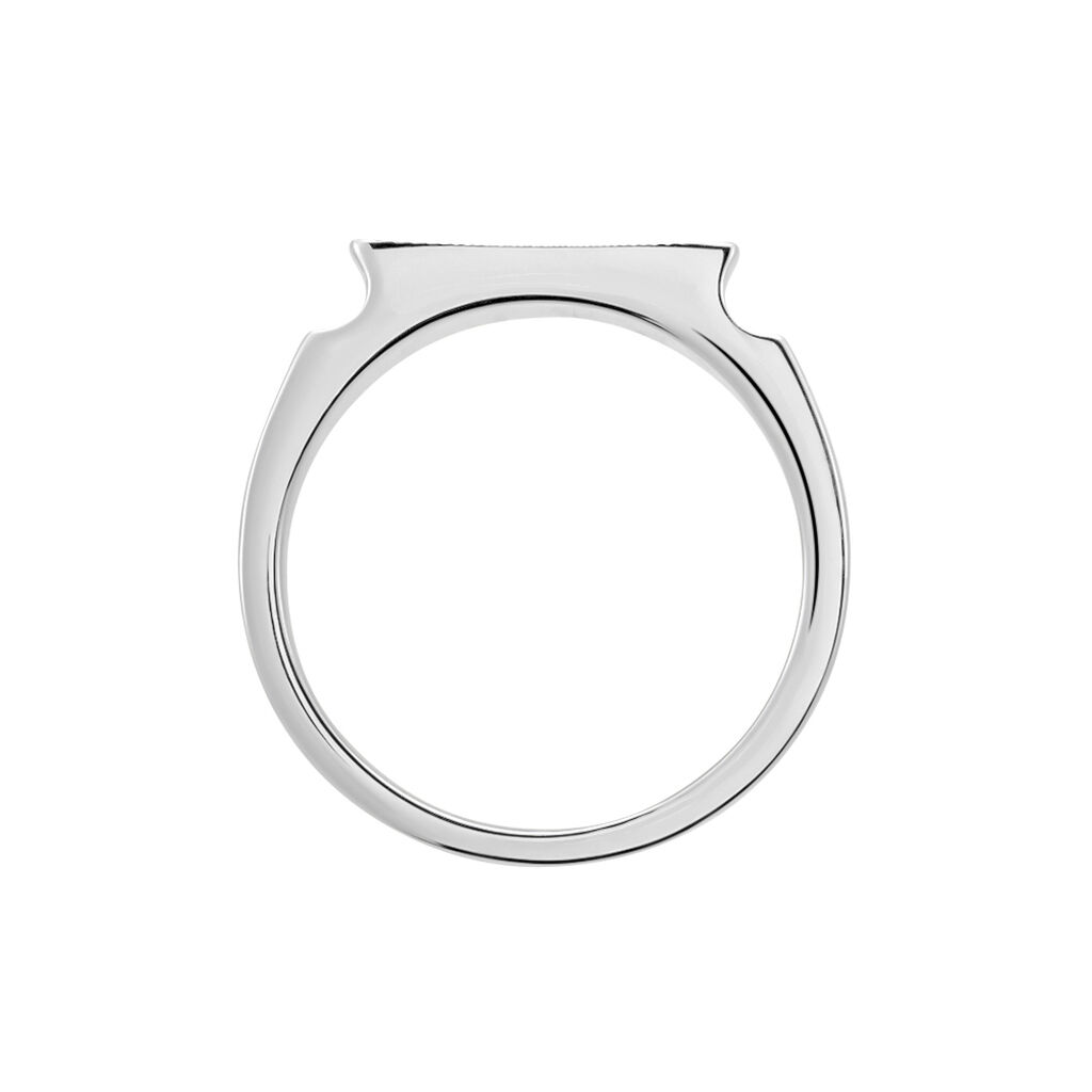 Chevalière Hosea Argent Blanc