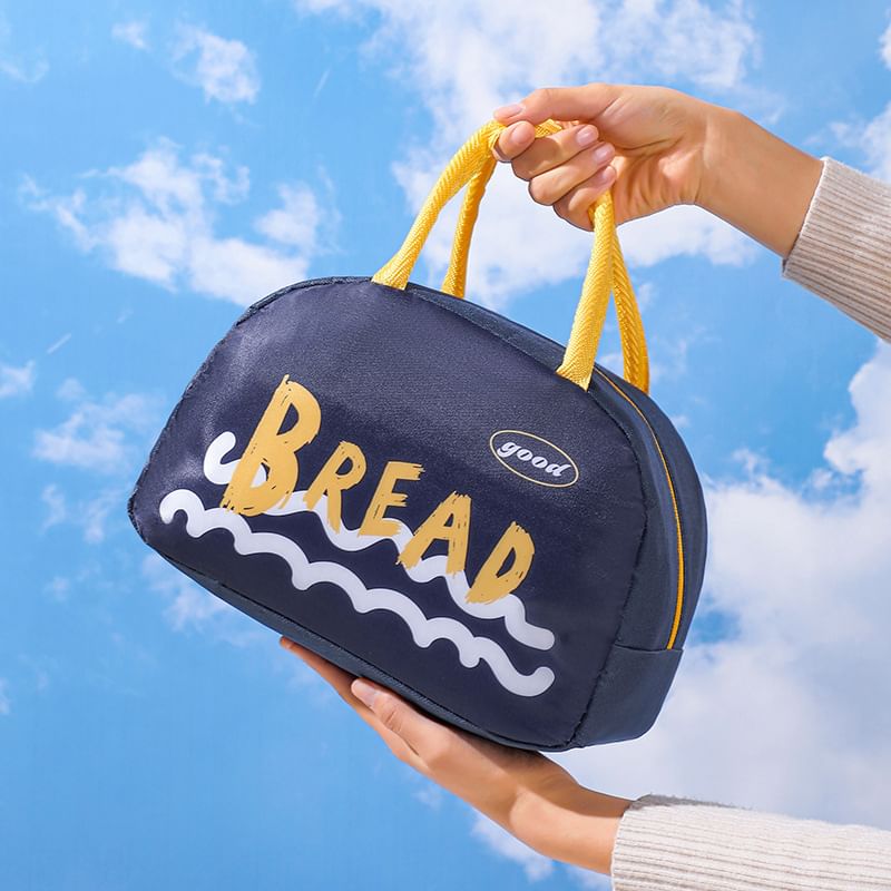 Schooltijd - Geïsoleerde lunchtas met belettering