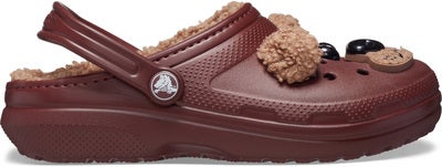 Crocs Classic Fôrede Tøfler, Bear/Dark Clay