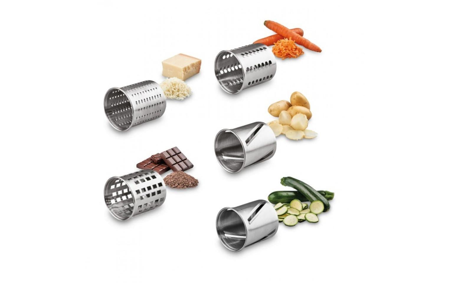Zerkleinerer Slice & More 8401 SilberElektrische Multiraffel