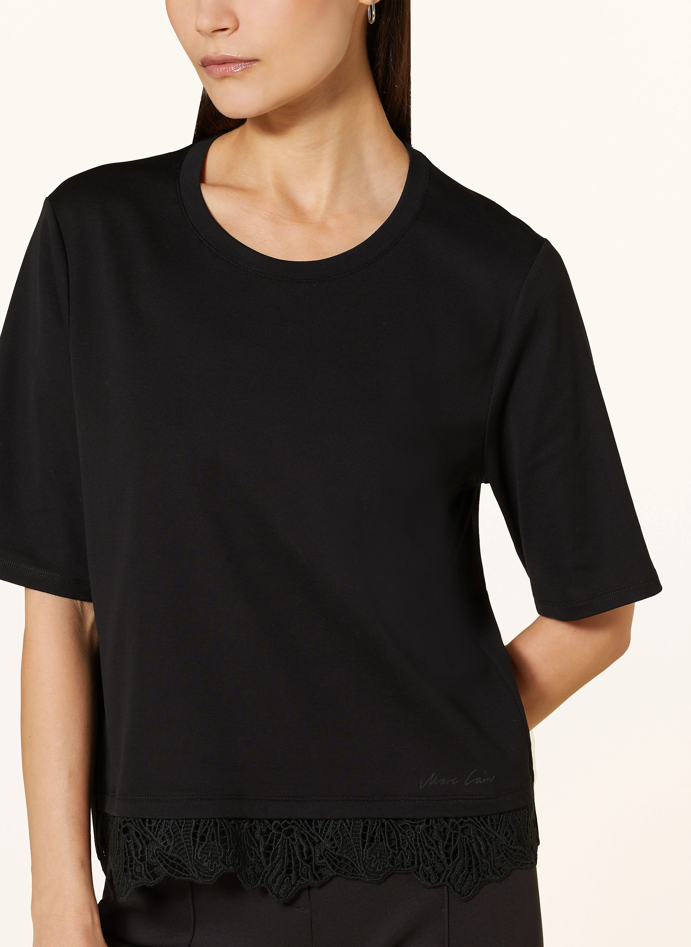 MARC CAIN T-Shirt mit Spitze