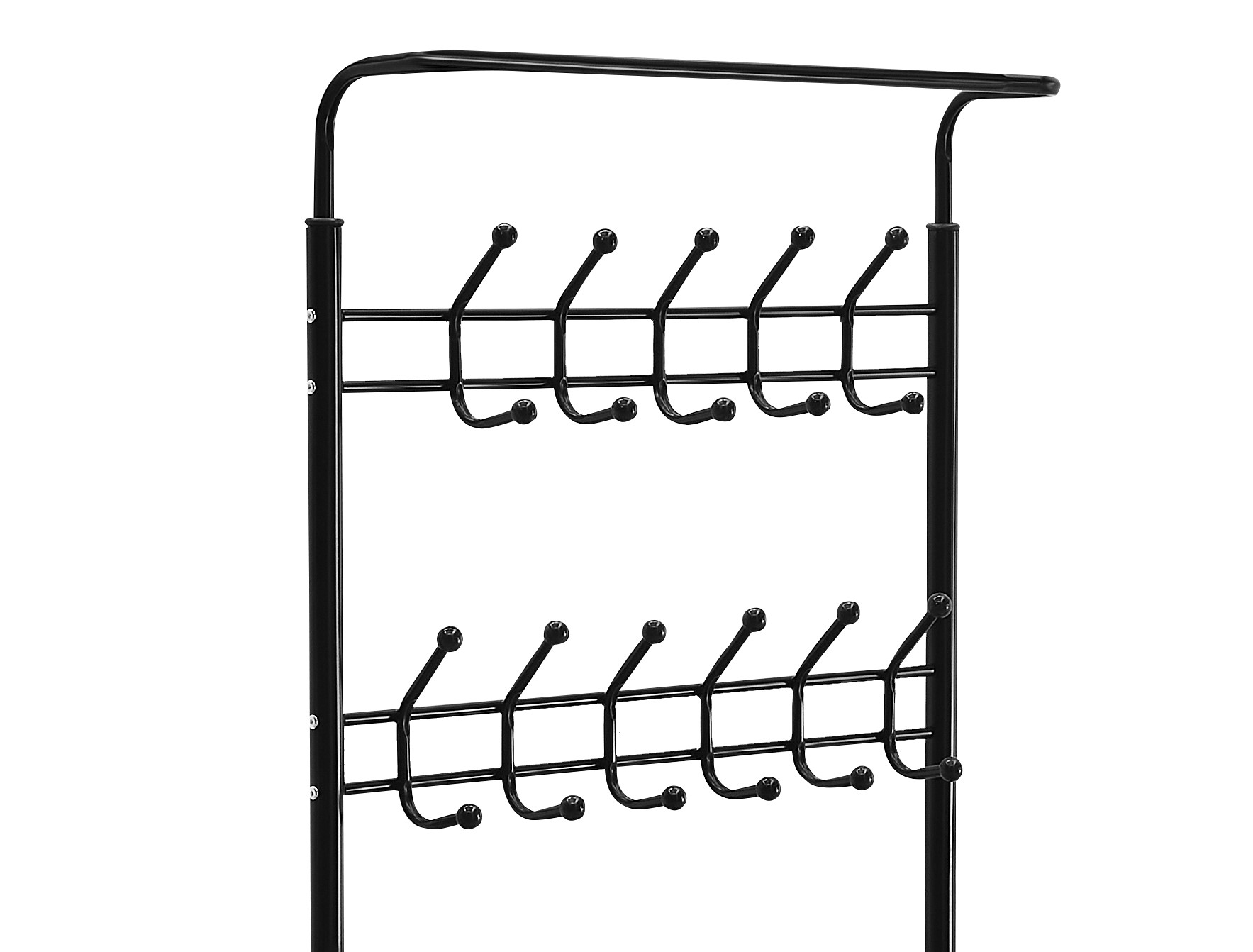 Garderobe Schuhregal 80 x 186 cm schwarz