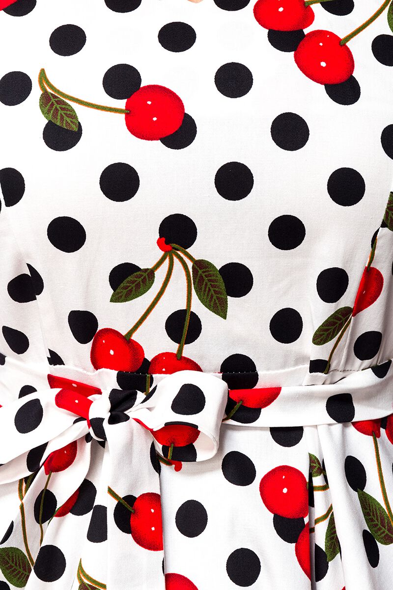 Swing Cherry Dress | Belsira Robe mi-longue