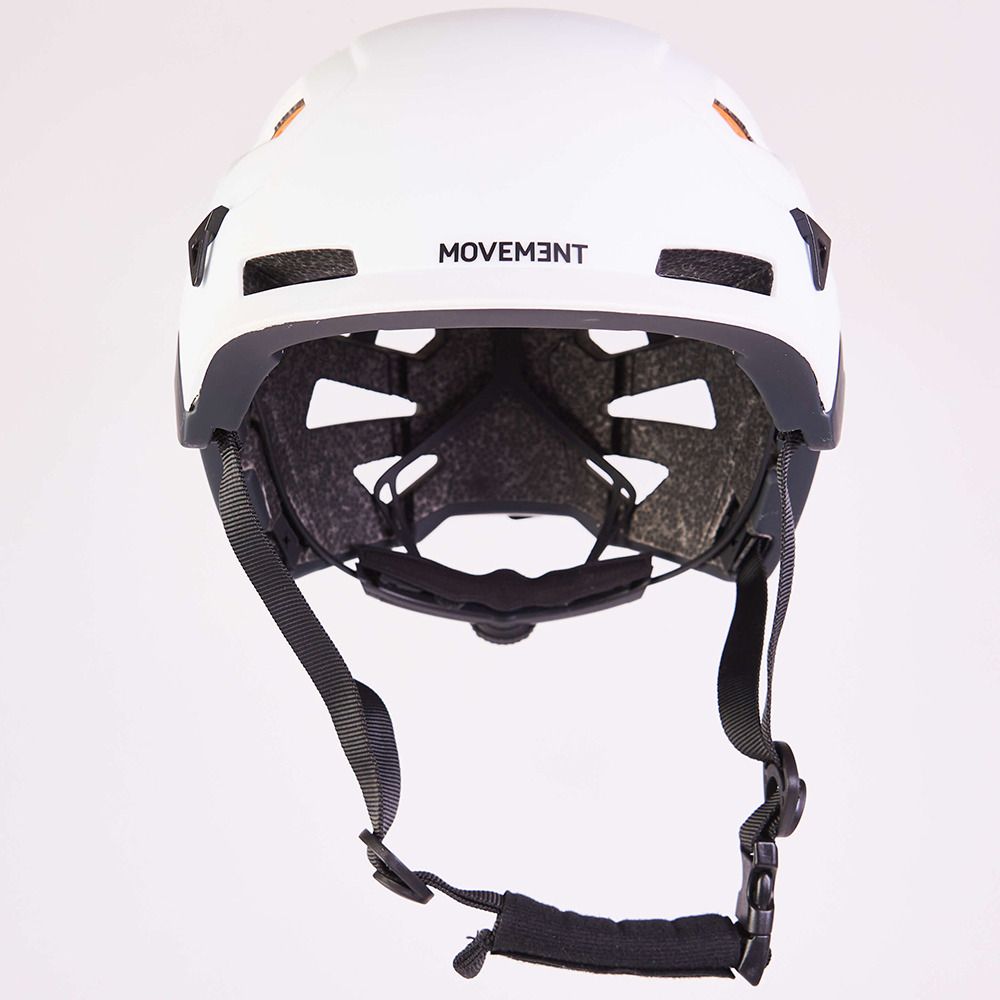 Movement 3TECH ALPI HONEYCOMB - Casque ski Homme white/black/orange/black bando